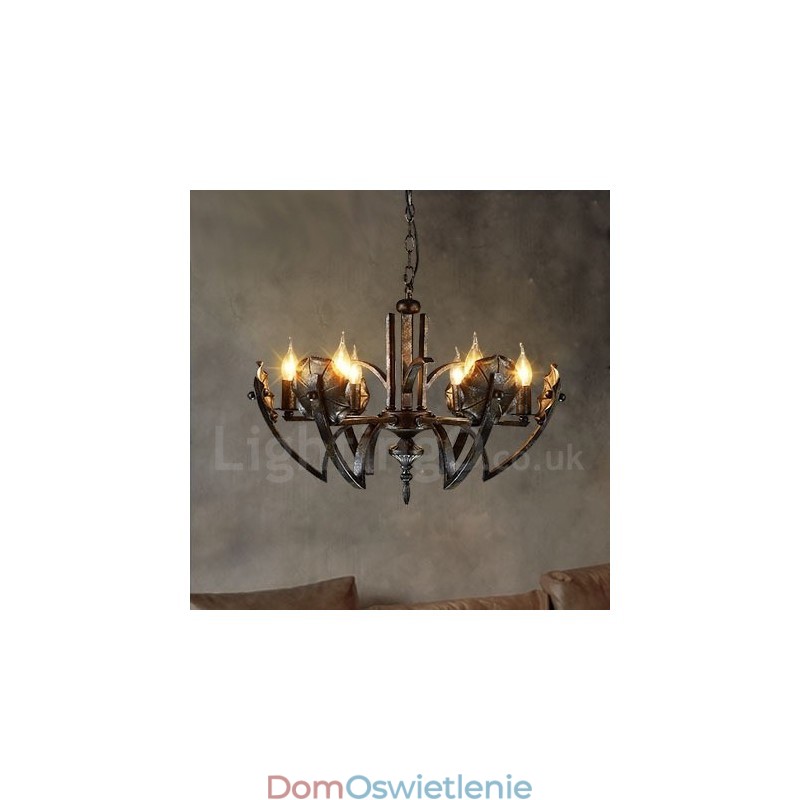 Industrial Style Stalowy Sklep Oświetleniowy Wiszący Żyrandol Światło