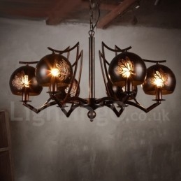 Industrial Style Stalowy Sklep Oświetleniowy Wiszący Żyrandol Światło