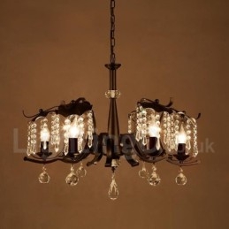Industrial Style Stalowy Sklep Oświetleniowy Wiszący Żyrandol Światło