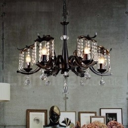 Industrial Style Stalowy Sklep Oświetleniowy Wiszący Żyrandol Światło