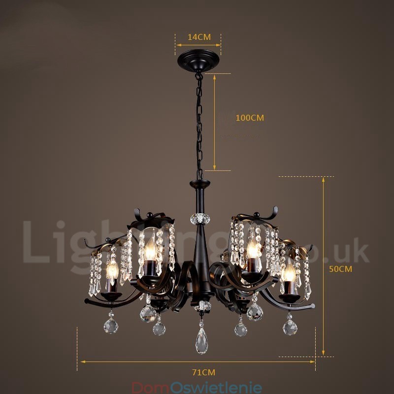 Industrial Style Stalowy Sklep Oświetleniowy Wiszący Żyrandol Światło