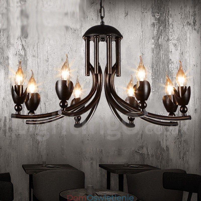 Industrial Style Stalowy Sklep Oświetleniowy Wiszący Żyrandol Światło