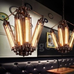 Industrial Style Stalowy Sklep Oświetleniowy Wiszący Żyrandol Światło