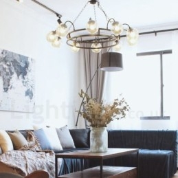 Industrial Style Stalowy Sklep Oświetleniowy Wiszący Żyrandol Światło