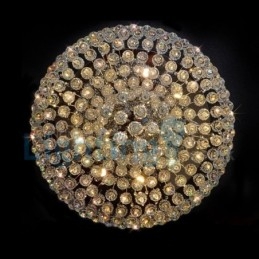 Nowoczesny żyrandol wiszący natynkowy kryształowy deszcz kropla światła