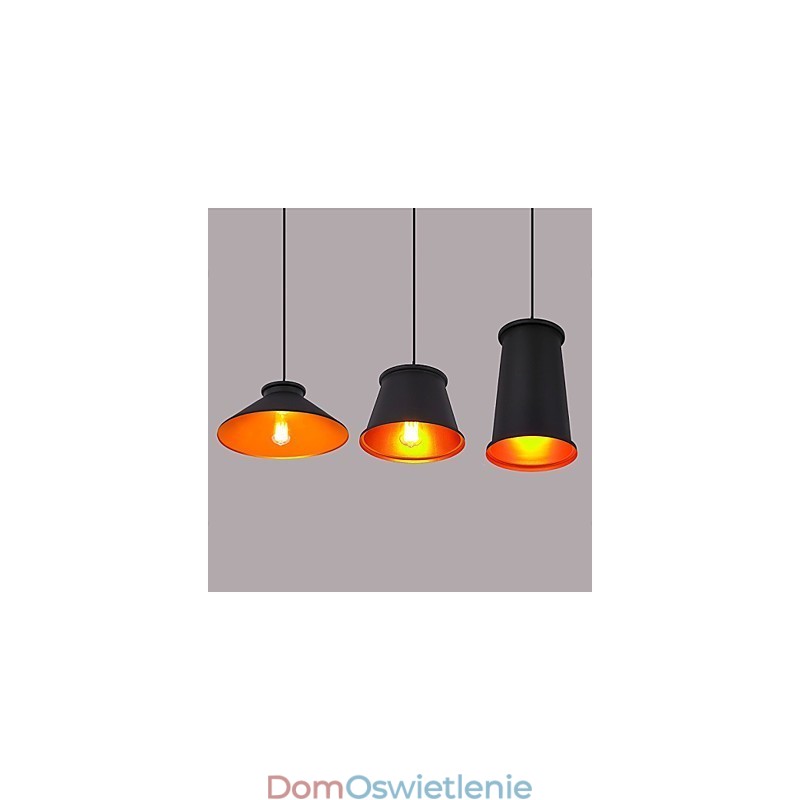 Żyrandol w stylu mini nowoczesny współczesny metalowy 3 światła lampa wisząca