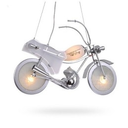 Lampa motocyklowa Oświetlenie z kreskówek Lampa dla chłopca Lampy dla dzieci