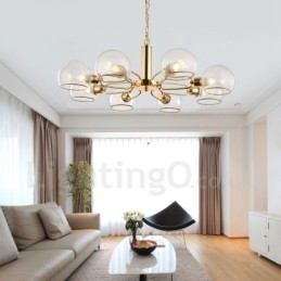8 świateł Nordic Postmodern Creative Glass Magic Bean Chandelier