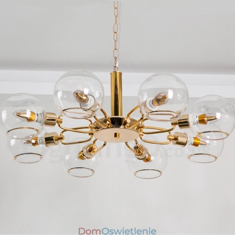 8 świateł Nordic Postmodern Creative Glass Magic Bean Chandelier