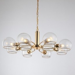 8 świateł Nordic Postmodern Creative Glass Magic Bean Chandelier