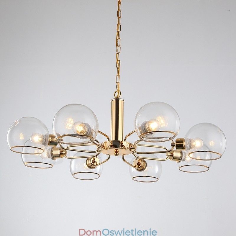 8 świateł Nordic Postmodern Creative Glass Magic Bean Chandelier