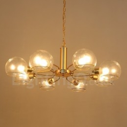 8 świateł Nordic Postmodern Creative Glass Magic Bean Chandelier