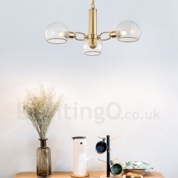 3 światła Nordic Postmodern Creative Glass Magic Bean Chandelier