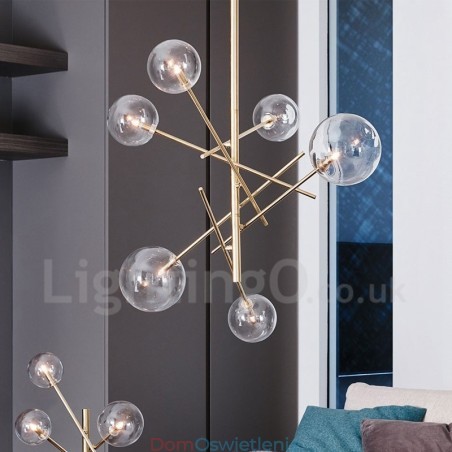 6 świateł Nordic Lamp żyrandol prosty kreatywny retro żelazny szklany żyrandol magiczna fasola 6 świateł Nordic Lamp żyrandol prosty kreatywny retro żelazny szklany żyrandol magiczna fasola