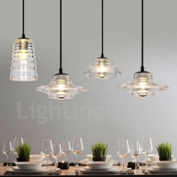 Pojedyncza głowica szklana lampa wisząca Cafe
