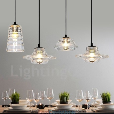 Pojedyncza głowica szklana lampa wisząca Cafe Pojedyncza głowica szklana lampa wisząca Cafe
