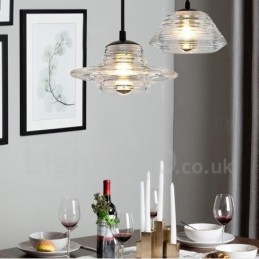 Pojedyncza głowica szklana lampa wisząca Cafe