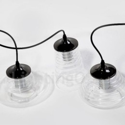 Pojedyncza głowica szklana lampa wisząca Cafe