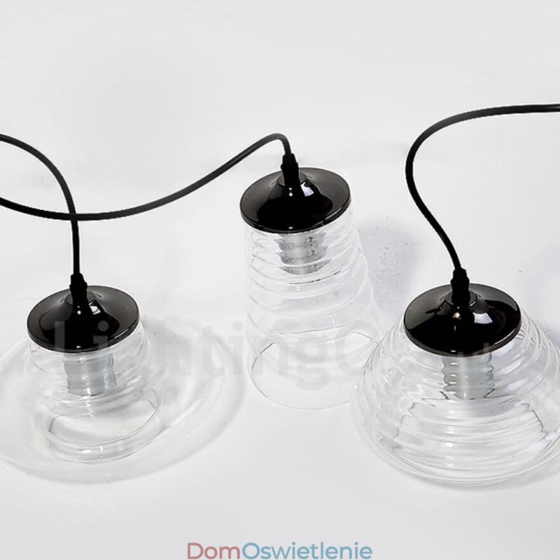 Pojedyncza głowica szklana lampa wisząca Cafe