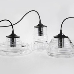 Pojedyncza głowica szklana lampa wisząca Cafe