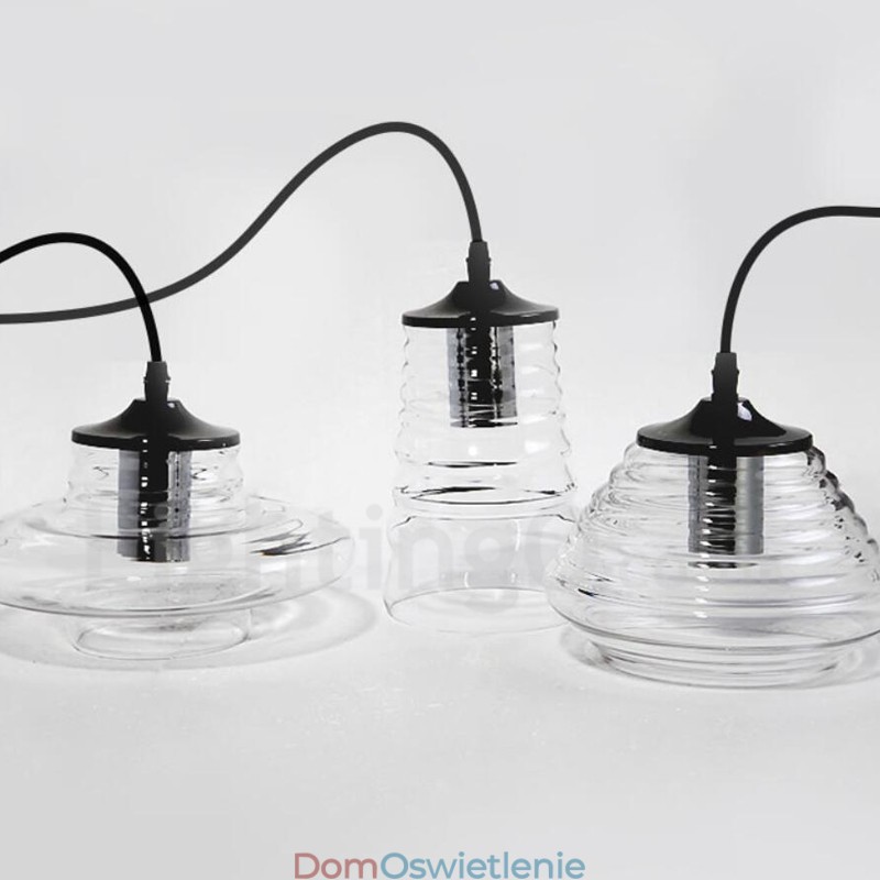 Pojedyncza głowica szklana lampa wisząca Cafe