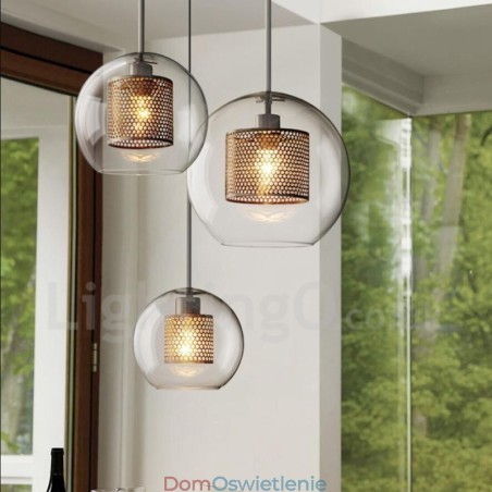 Nowoczesna minimalistyczna dekoracja w stylu nordyckim kawiarnia szklana kula pojedyncza lampa wisząca Nowoczesna minimalistyczna dekoracja w stylu nordyckim kawiarnia szklana kula pojedyncza lampa wisząca