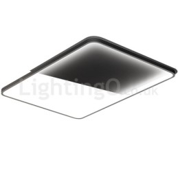 Nowoczesne minimalistyczne, ultracienkie, 5-centymetrowe aluminiowe prostokątne lampy sufitowe do montażu na płasko