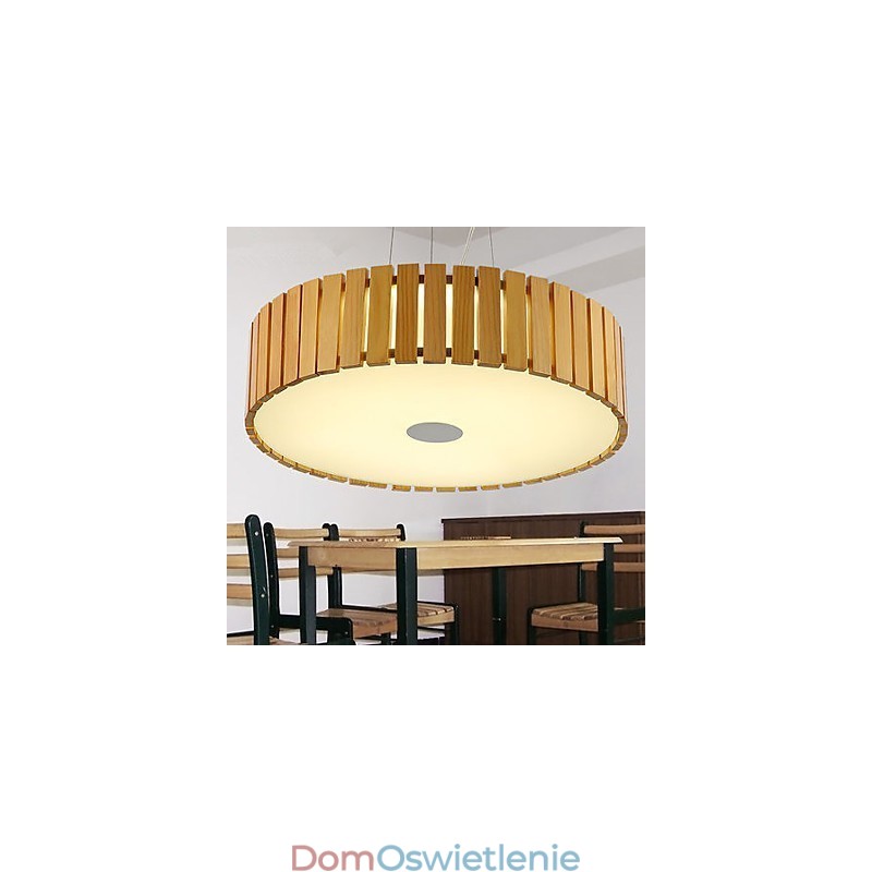 Żyrandol Mini Styl Latarnia Drewno Bambus