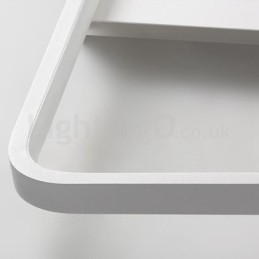 Nowoczesne minimalistyczne, ultracienkie, 5-centymetrowe aluminiowe prostokątne lampy sufitowe do montażu na płasko