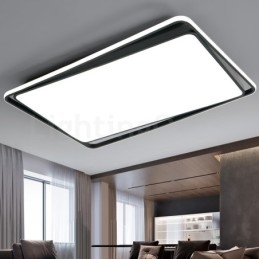 Nowoczesna moda Czarno-biała prostokątna lampa sufitowa do montażu na ścianie