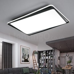 Nowoczesna moda Czarno-biała prostokątna lampa sufitowa do montażu na ścianie