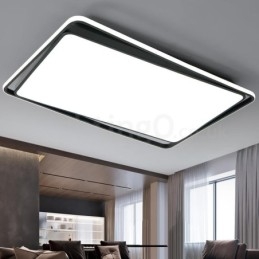 Nowoczesna moda Czarno-biała prostokątna lampa sufitowa do montażu na ścianie