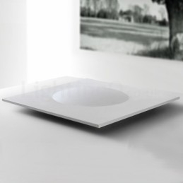 Nowoczesna, stylowa, cienka, kwadratowa lampa sufitowa do montażu na płasko