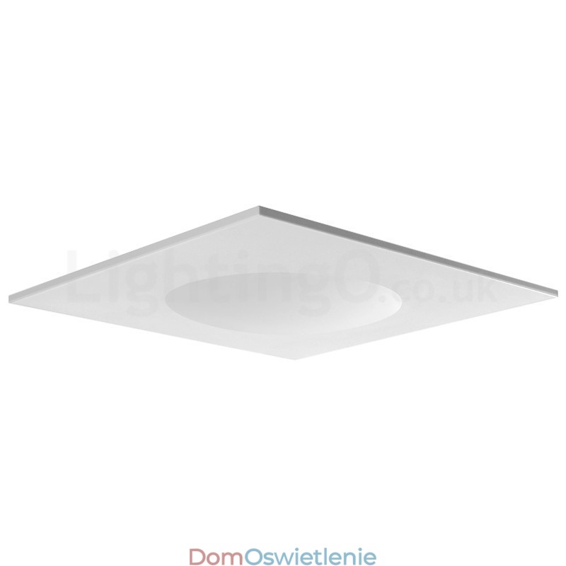 Nowoczesna, stylowa, cienka, kwadratowa lampa sufitowa do montażu na płasko