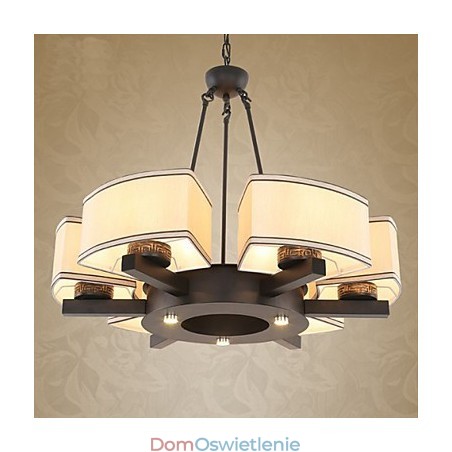Żyrandol w stylu chińskim z imitacją żelaza i miedzi, lampy powietrzne Żyrandol w stylu chińskim z imitacją żelaza i miedzi, lampy powietrzne