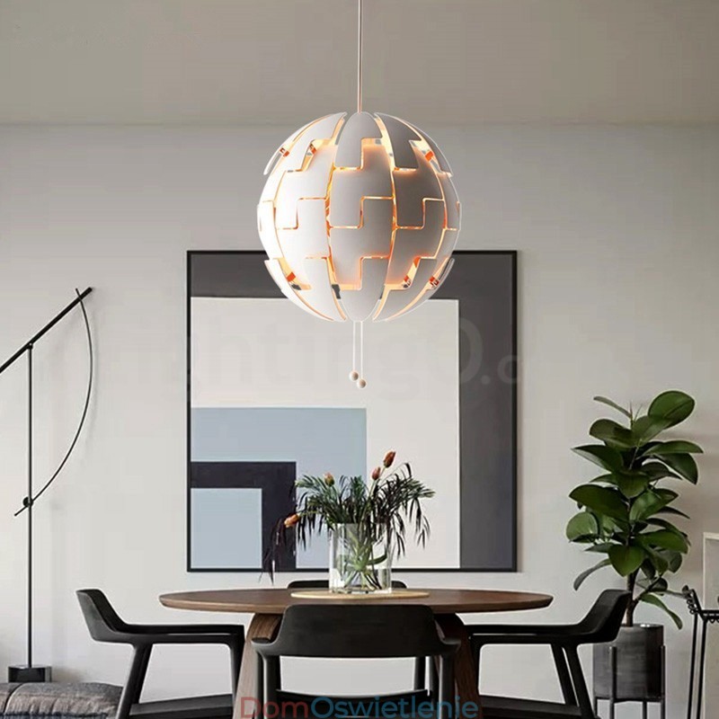 Nordic nowoczesny żyrandol kula wisząca lampa