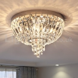 Współczesne, wykwintne okrągłe lampy sufitowe z kryształkami
