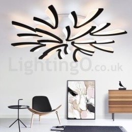 Najnowsze 12 świateł Eleganckie nowoczesne lampy sufitowe montowane na płasko