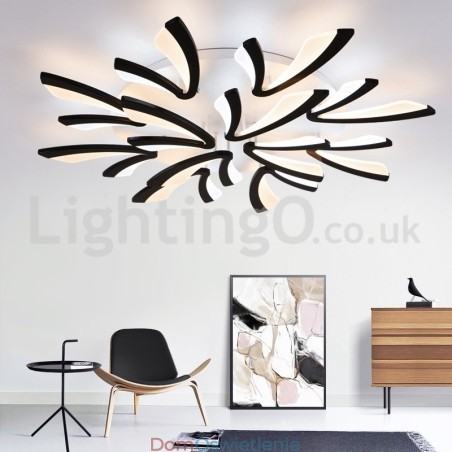 Najnowsze 12 świateł Eleganckie nowoczesne lampy sufitowe montowane na płasko Najnowsze 12 świateł Eleganckie nowoczesne lampy sufitowe montowane na płasko
