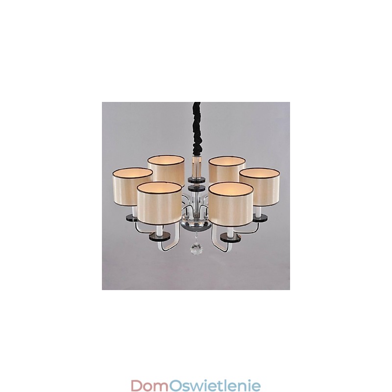 Nowoczesny współczesny kryształowy chromowany metalowy żyrandol