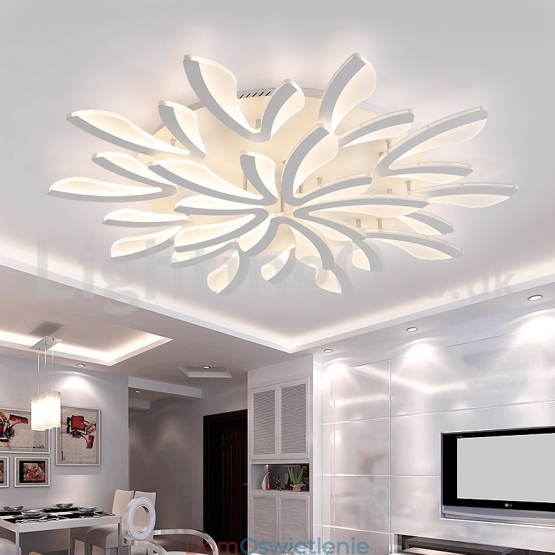 Osobowość 15 świateł Eleganckie nowoczesne lampy sufitowe montowane na płasko