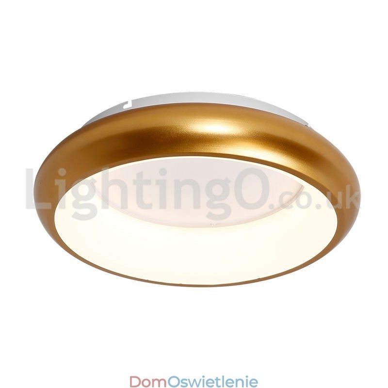 Nowoczesne okrągłe lampy sufitowe montowane na płasko