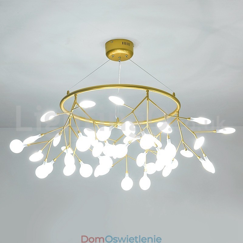 Luksusowy postmodernistyczny okrągły żyrandol Fireflies