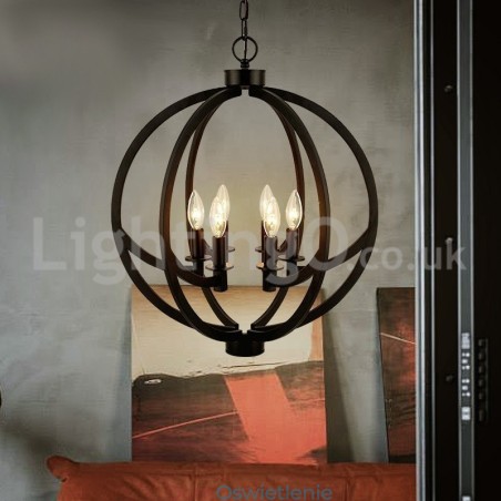 Lampa wisząca w kształcie kuli retro Lampa wisząca w kształcie kuli retro