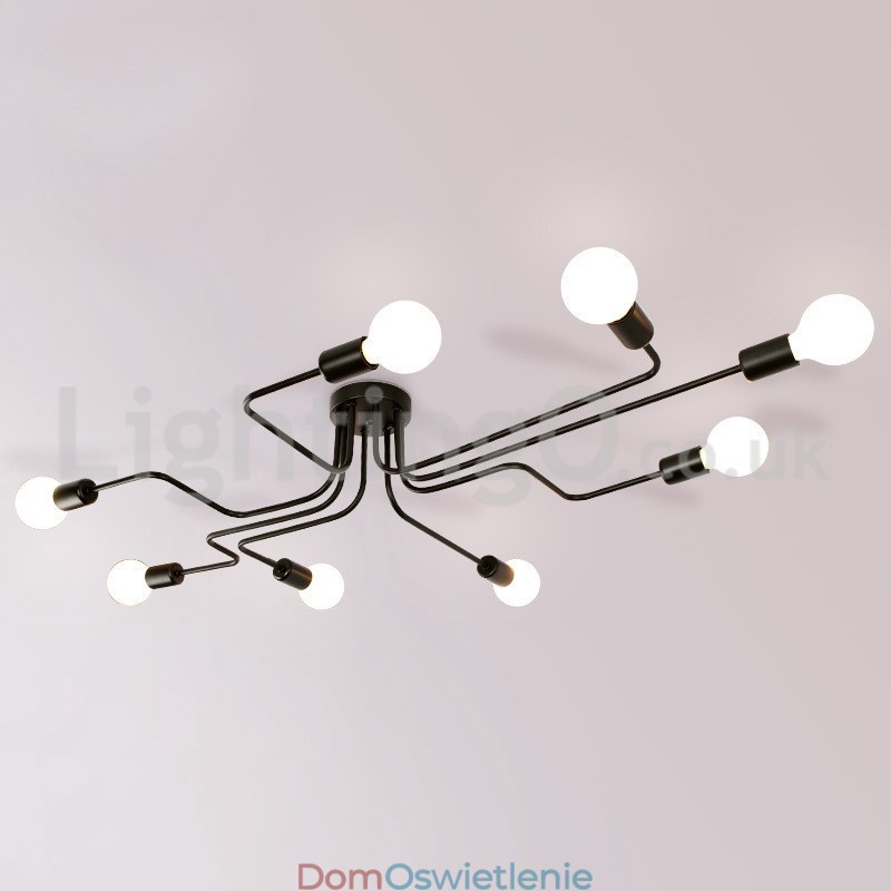 Lampy sufitowe montowane na płasko w stylu wiejskim
