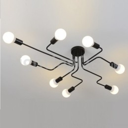Lampy sufitowe montowane na płasko w stylu wiejskim