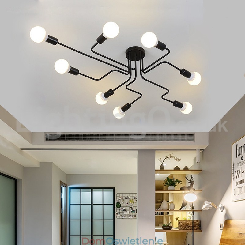 Lampy sufitowe montowane na płasko w stylu wiejskim