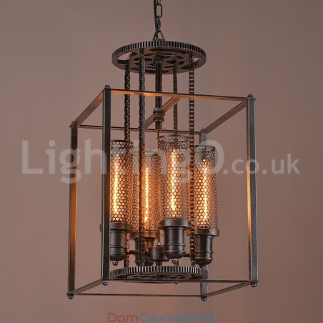 Retro Iron Gear Wisząca lampa kawiarniana Retro Iron Gear Wisząca lampa kawiarniana