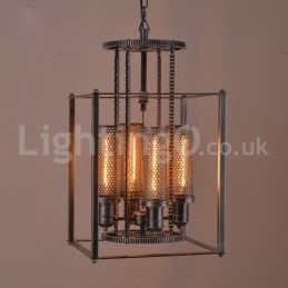 Retro Iron Gear Wisząca lampa kawiarniana