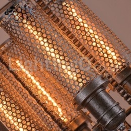 Retro Iron Gear Wisząca lampa kawiarniana